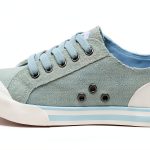 Rocket Dog Womens Denim Sneakers Light Blue Plush Foam-0