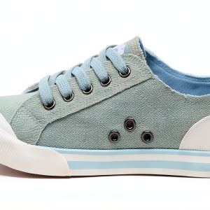 Rocket Dog Womens Denim Sneakers Light Blue Plush Foam-0