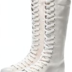 Momuk Womens Canvas Boots Durable Rubber Sole Zipper Closure-0