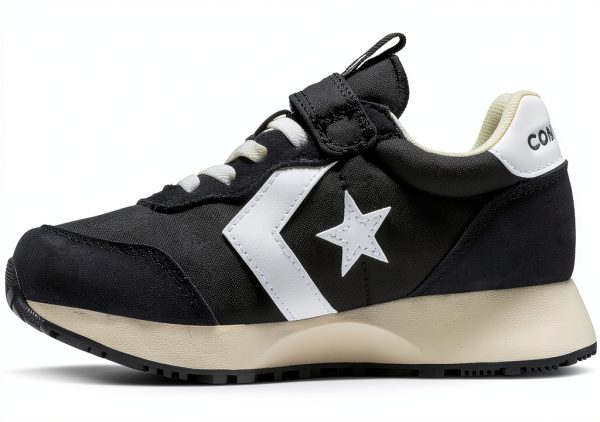 Little Kid Shoes White Black Comfortable Durable Footwear-1