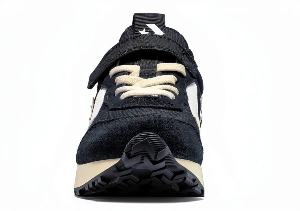 Little Kid Shoes White Black Comfortable Durable Footwear-4