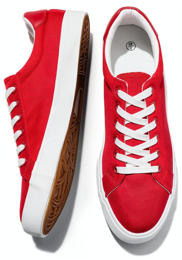 FRACORA Mens Canvas Sneakers Lightweight Comfortable Casual-0