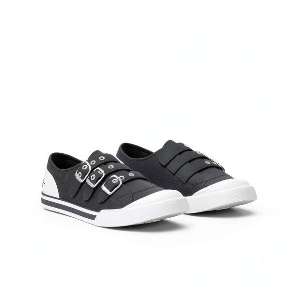 Rocket Dog Womens Sneakers Black Canvas Buckles Comfort-4