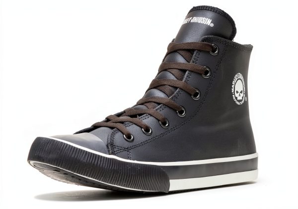 Harley Davidson Skateboarding Shoes Leather Mens Comfortable-0