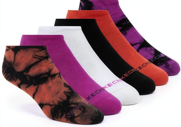 Skechers Womens No-Show Socks Seamless Toe Non Terry-0