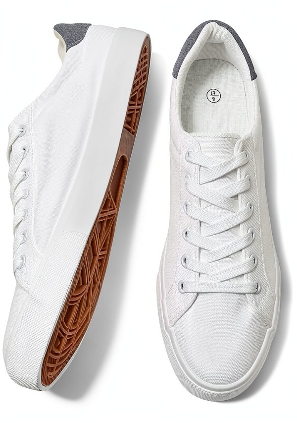FRACORA Mens Canvas Sneakers Lightweight Comfortable Casual-0