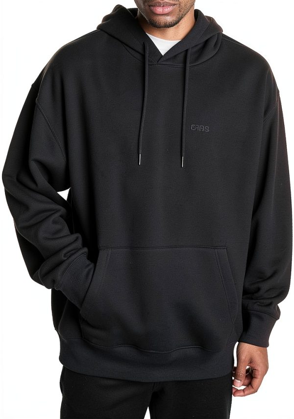 Black Large Mens Casual Shirt Comfort Fit Breathable Fabric-0