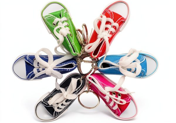 Converse Style Sneaker Keychain Colorful Mini Shoe Accessory-6