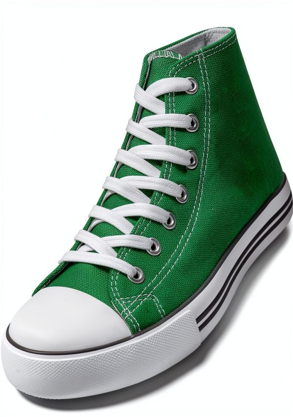 Kids High Top Canvas Sneakers Breathable Anti Slip Sole-1