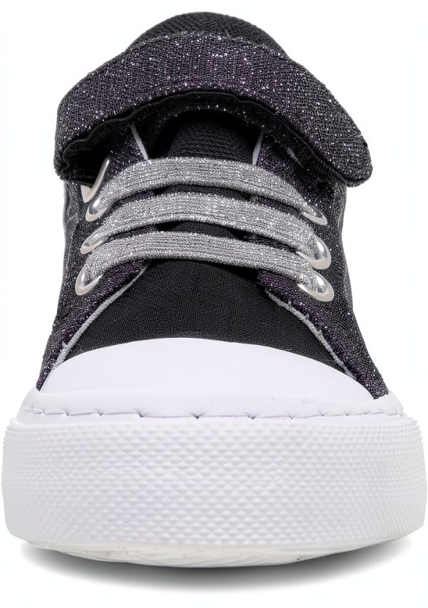 Toandon Girls Sneakers Lightweight Breathable Sparkle Design-3