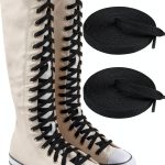 Endoto Shoelaces Converse Compatible Durable Polyester White-0