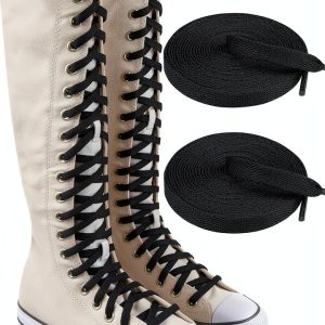 Endoto Shoelaces Converse Compatible Durable Polyester White-0