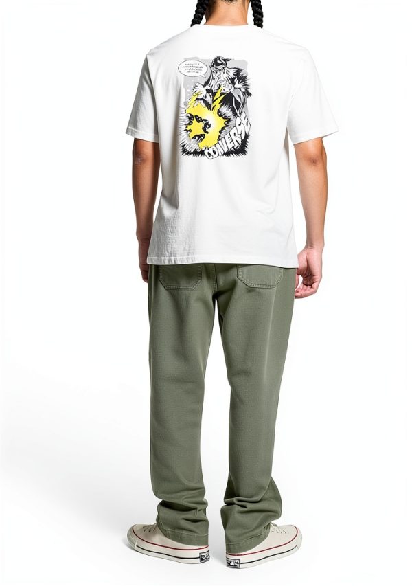 White Black T-Shirt Classic Fit Comfortable Cotton Casual-3