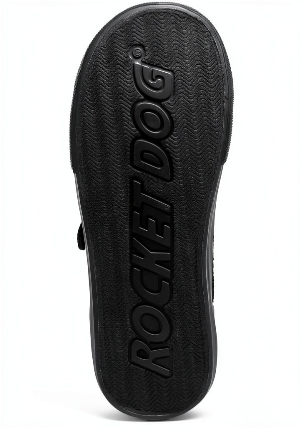 Rocket Dog Womens Sneakers Black Canvas Buckle Design-3