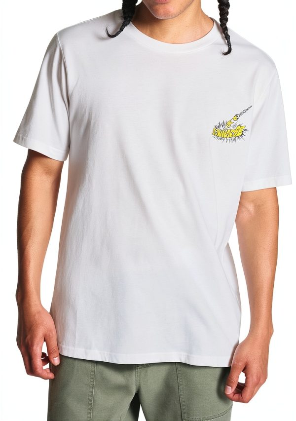 White Black T-Shirt Classic Fit Comfortable Cotton Casual-0