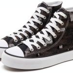 Denim Ripped High Top Sneakers Women Canvas Fashion Shoes-0