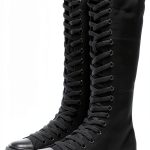 Momuk Womens Canvas Boots Durable Rubber Sole Zipper Closure-0