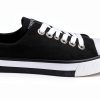 Harley Davidson Womens Sneakers Canvas Cushion Lining Black-1