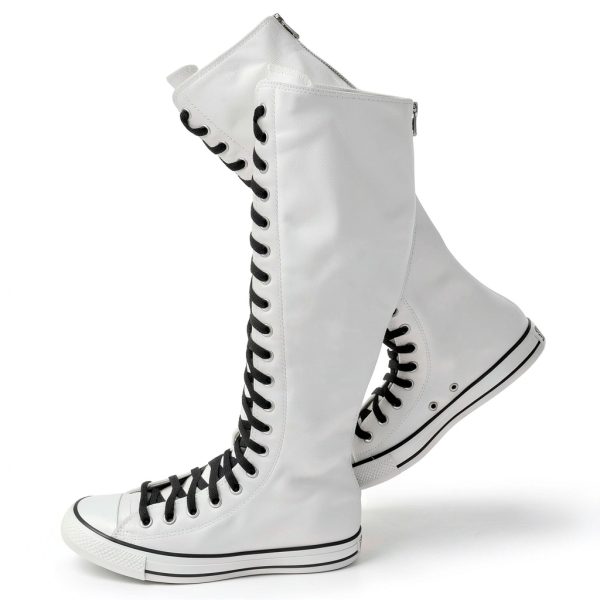 Endoto Shoelaces Converse Compatible Durable Polyester White-3