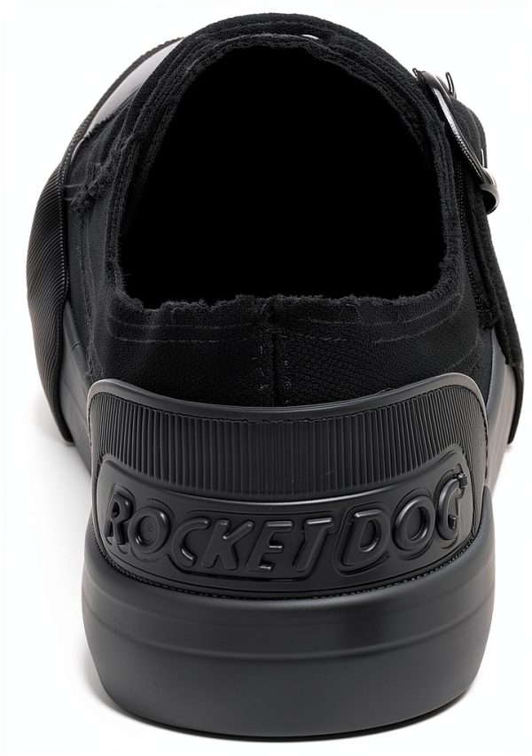 Rocket Dog Womens Sneakers Black Canvas Buckle Design-2