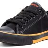 Harley Davidson Womens Oxford Sneakers Black Orange-0