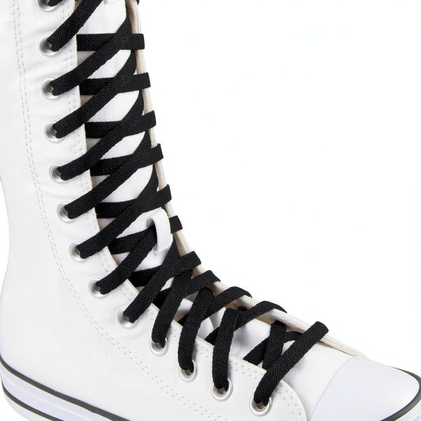 Endoto Shoelaces Converse Compatible Durable Polyester White-1