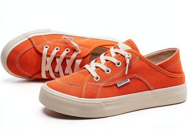 hash bubbie Womens Canvas Sneakers Convertible Lace Up Mules-4