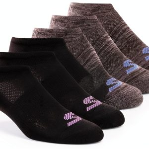 Skechers Womens No-Show Socks Cushioned Arch Support-0