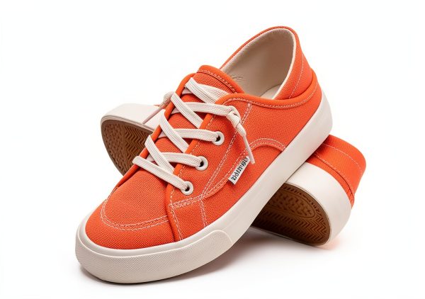 hash bubbie Womens Canvas Sneakers Convertible Lace Up Mules-6