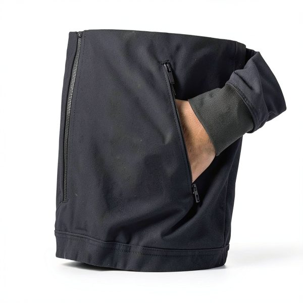 Black Athletic Apparel Comfort Fit Mens Womens Activewear-5