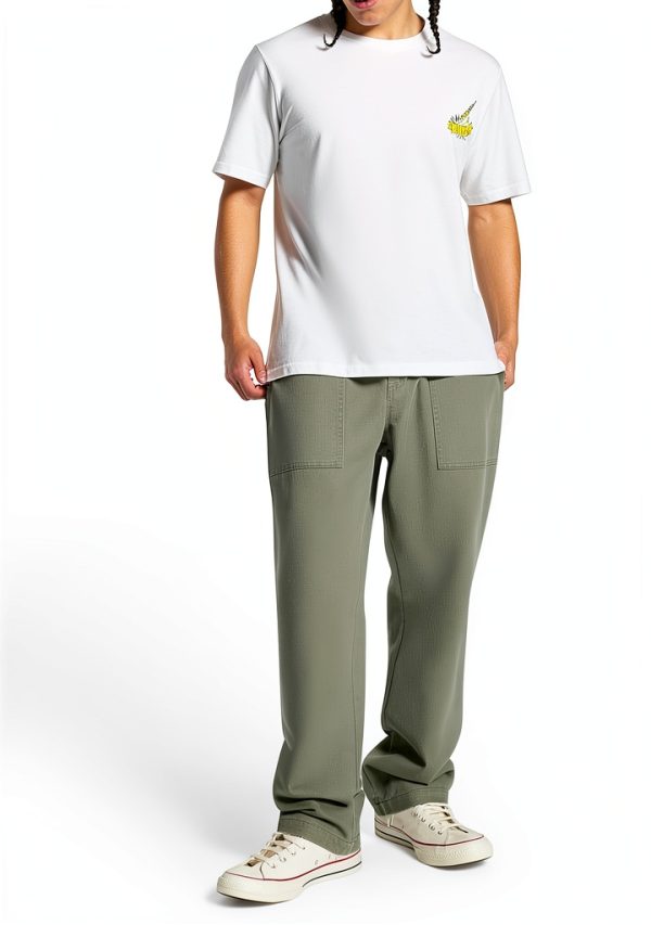 White Black T-Shirt Classic Fit Comfortable Cotton Casual-1