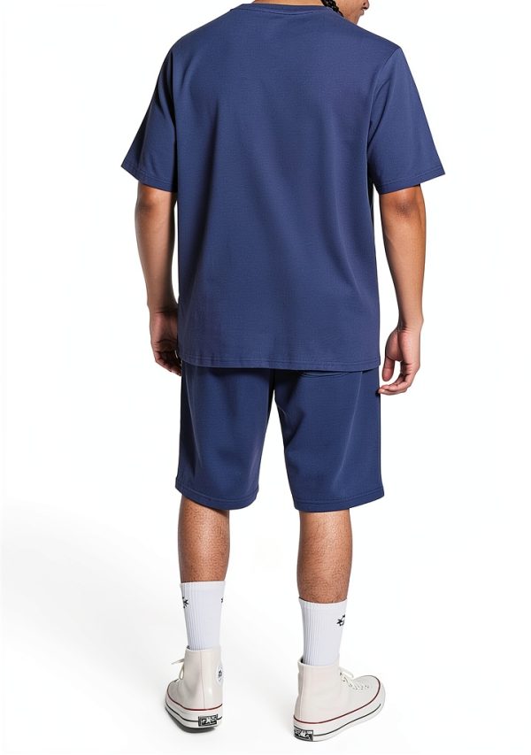 Pavo Cotton T-Shirt Men Casual Comfort Fit Navy Large-4