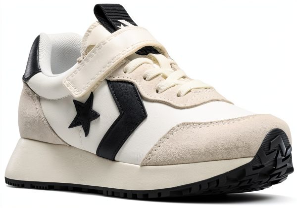 Little Kid Shoes White Black Sizes 1 to 13 Comfortable-2