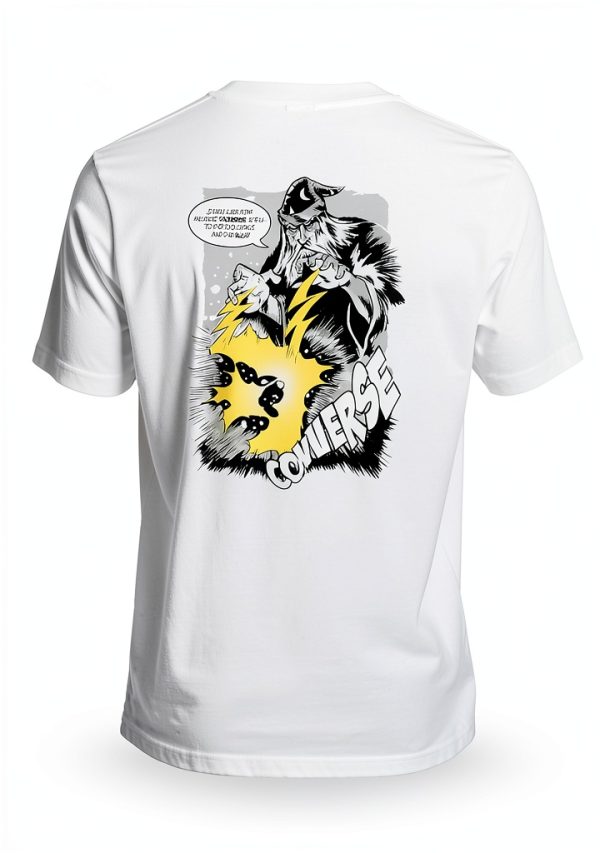 White Black T-Shirt Classic Fit Comfortable Cotton Casual-5