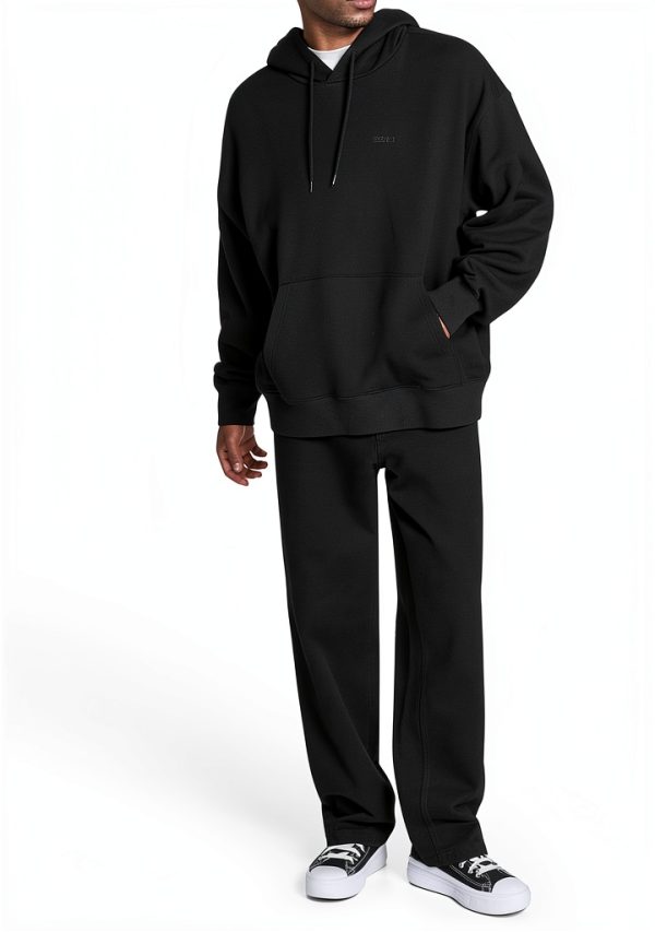 Black Large Mens Casual Shirt Comfort Fit Breathable Fabric-3