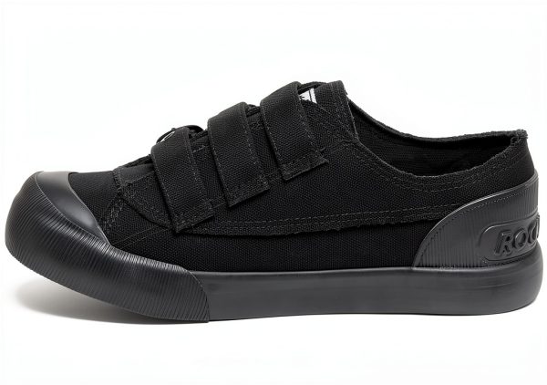 Rocket Dog Womens Sneakers Black Canvas Buckle Design-6