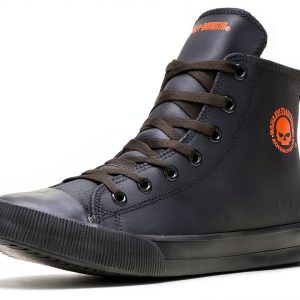 Harley Davidson Skateboarding Shoes Leather Mens Comfort-0