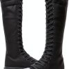 Momuk Womens Canvas Boots Durable Rubber Sole Zipper Closure-2