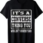 Vintage Family Saying CONVERSE T-Shirt Funny Design Mens-0