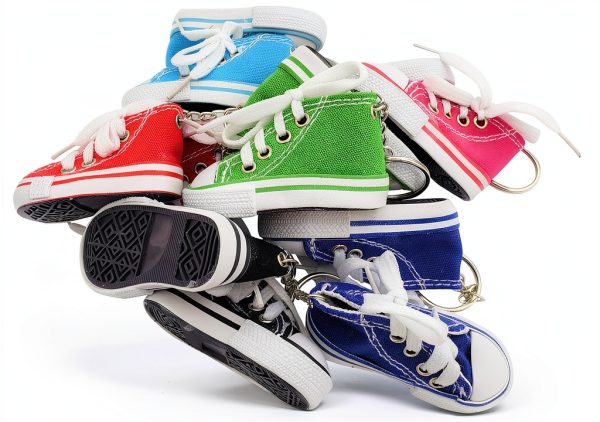 Converse Style Sneaker Keychain Colorful Mini Shoe Accessory-5