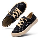 hash bubbie Womens Canvas Sneakers Convertible Mules Lace Up-0