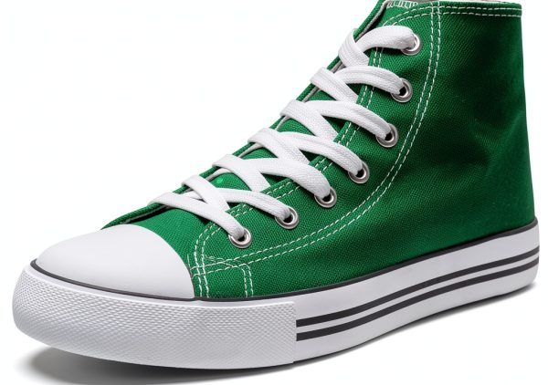 Kids High Top Canvas Sneakers Breathable Anti Slip Sole-0