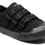 Rocket Dog Womens Sneakers Black Canvas Buckle Design-0