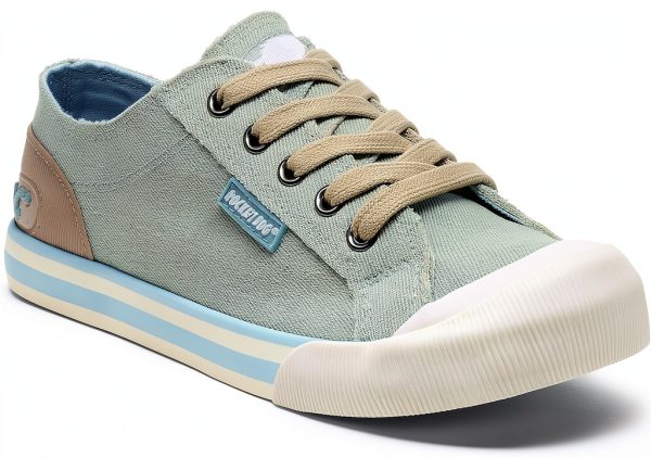 Rocket Dog Womens Denim Sneakers Light Blue Plush Foam-5