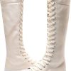 Momuk Womens Canvas Boots Durable Rubber Sole Zipper Closure-1