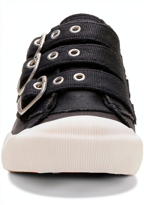 Rocket Dog Womens Sneakers Black Canvas Buckles Comfort-1