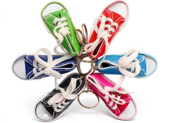 Converse Style Sneaker Keychain Colorful Mini Shoe Accessory-4