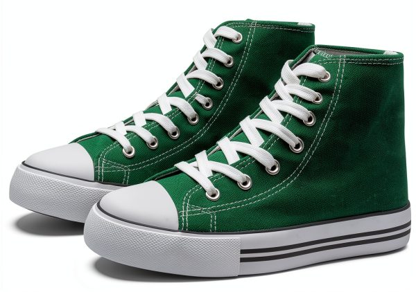 Kids High Top Canvas Sneakers Breathable Anti Slip Sole-2